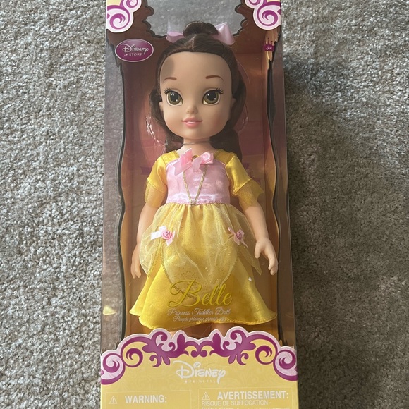 Disney Other - Disney Belle Doll in Yellow and Pink Dress